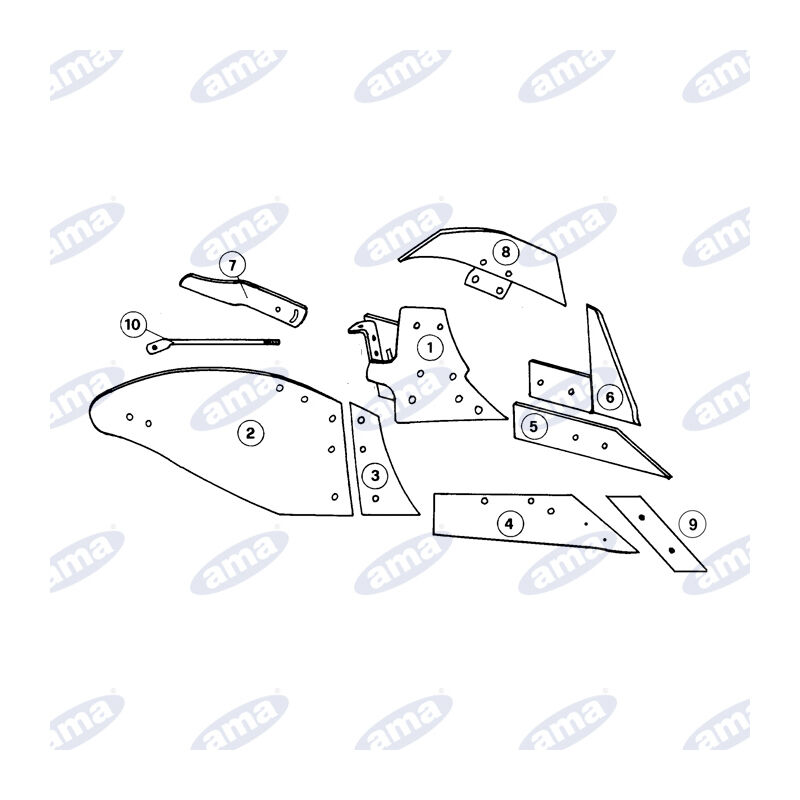 Vomere x corpo u15 ms1150 sx RC0956AS