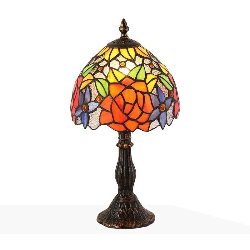 Barcelona Led – Lampe à poser d'inspiration Tiffany – Abat-jour en mosaïque de verre – Douille E27 – Hauteur 380mm – Utilisation intérieure IP20 Barcelona Led – Lampe à poser d'inspiration Tiffany – Abat-jour en mosaïque de verre – Douille E27 – Hauteur 380mm – Utilisation intérieure IP20