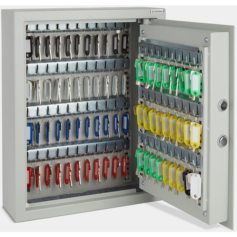 71 Key Digital Safe - Wall Mountable Key Storage - Digital Solenoid Lock with Keypad Access - Light Indicators - Ideal For Home/Office/Business