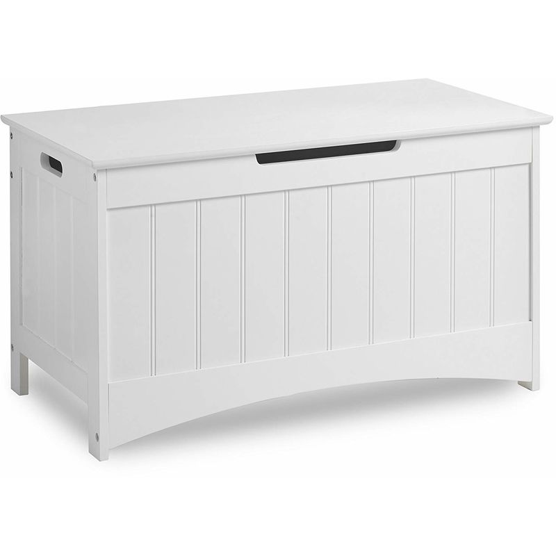 Vonhaus Colonial Storage Box Classic White Storage Chest With Easy Open Operation Bedroom Furniture