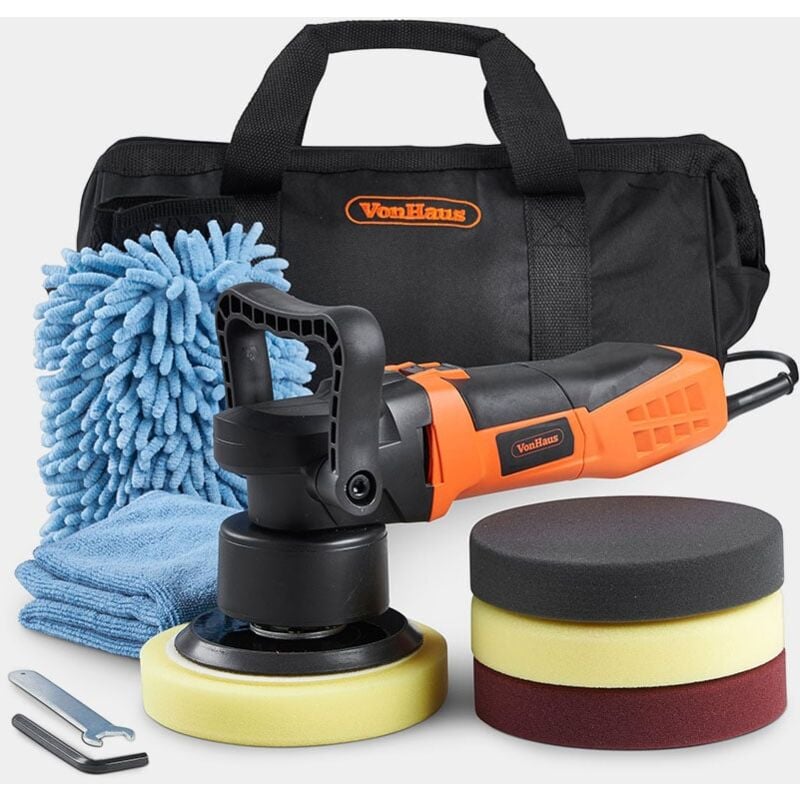 VonHaus Dual Action Polisher Kit Random Orbit Polishing Machine 600W