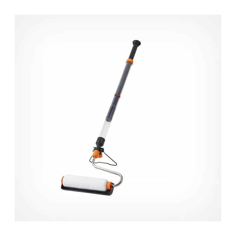 Long Reach Paint Roller - Extendable Pole Brush for Floor, Wall & Ceiling - Stores Paint in Handle - Non-Drip Sleeve - Vonhaus