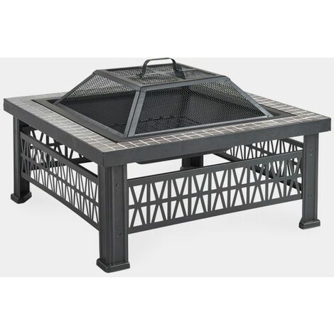 vonhaus square fire pit
