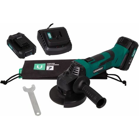 Makita dga511rtj batería Amoladora de ángulo (18 V/5,0 AH, incluye 2  baterías + cargador