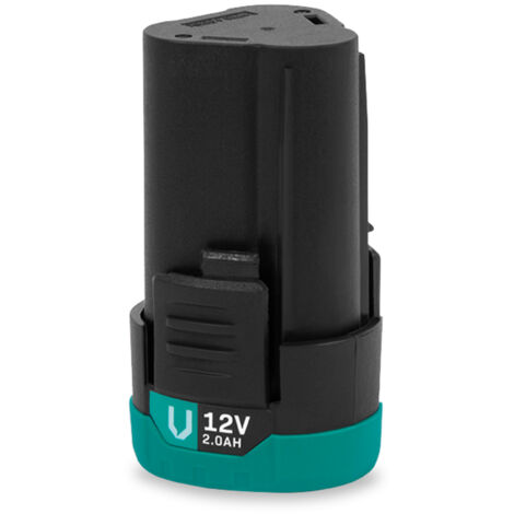 Vonroc – Batterie Lithium-Ion 12V 2.0Ah – Recharge USB-C incluse – Compatible plateforme 12V – Performances optimales pour outils compacts