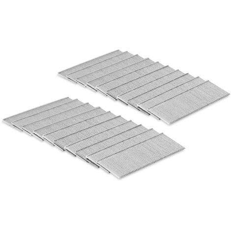 VONROC Clavos - 1000 pcs. - 20mm - Para clavadoras eléctricas / pistolas de clavos - Estándar universal - Compatible con VONROC SG503DC