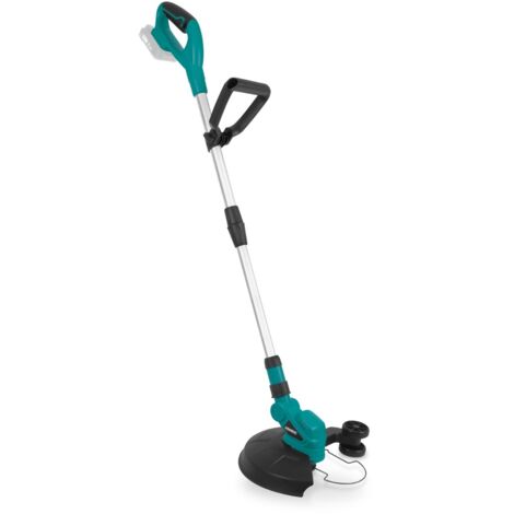 Vonroc – Débroussailleuse à batterie 20V – Diamètre de coupe 250mm – Tête et lance télescopique inclinables – Système double tête de fil