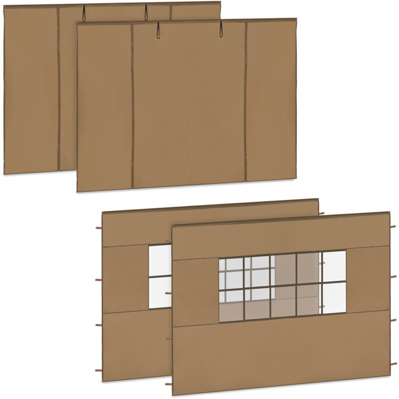 Ensemble de Parois Latérales - Pour Tente de Réception Premium PT501XX Beige - Vonroc
