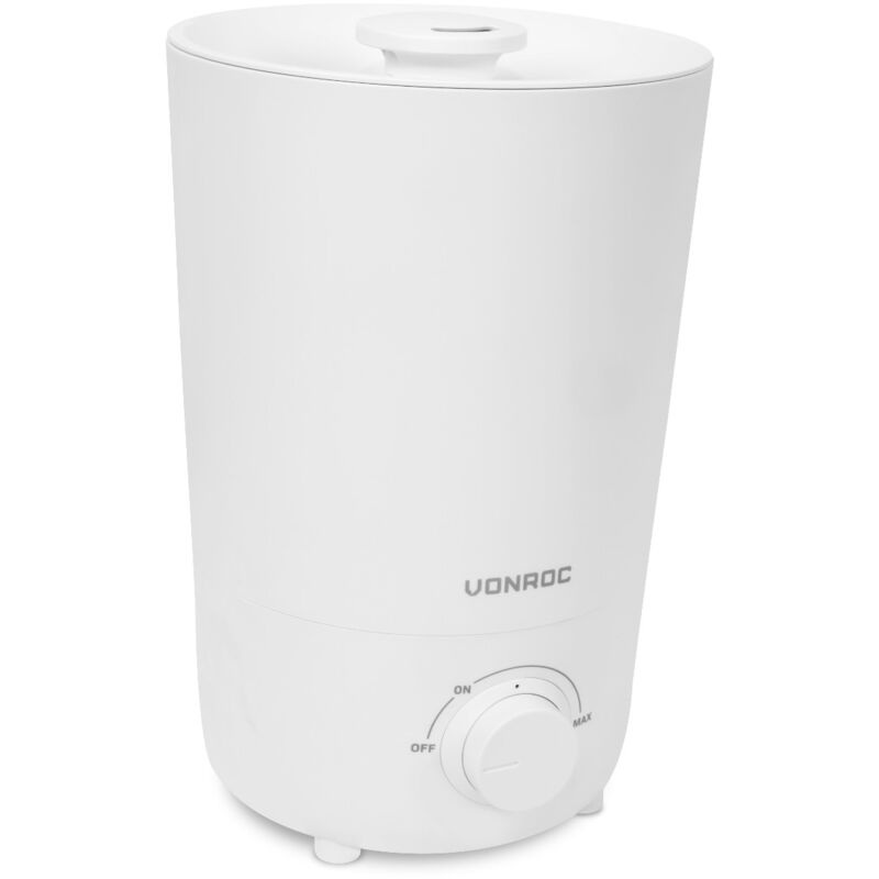 Vonroc - Humidificateur 2,6 litres - ultrasonique blanc