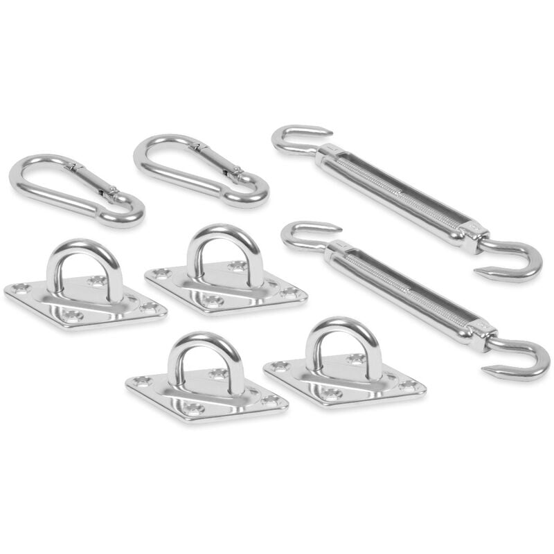 Kit de montage pour voile d'ombrage - rectangle - acier inoxydable - Vonroc
