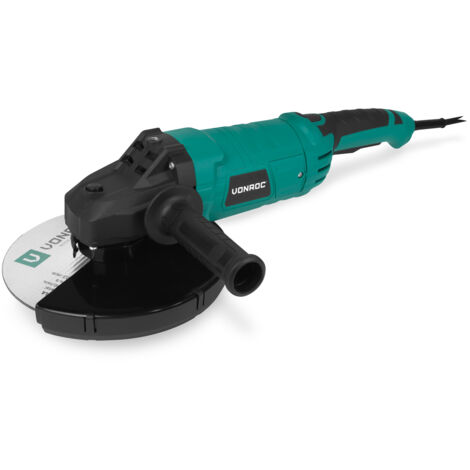 VONROC Meuleuse d’angle 2350W – Ø230 mm  Poignée latérale incluse