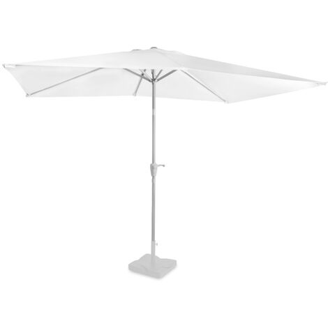 Vonroc – Parasol rectangulaire 200x300cm – Tissu polyester épais – Indice UPF 50+ – Housse de protection incluse – Installation facile avec manivelle