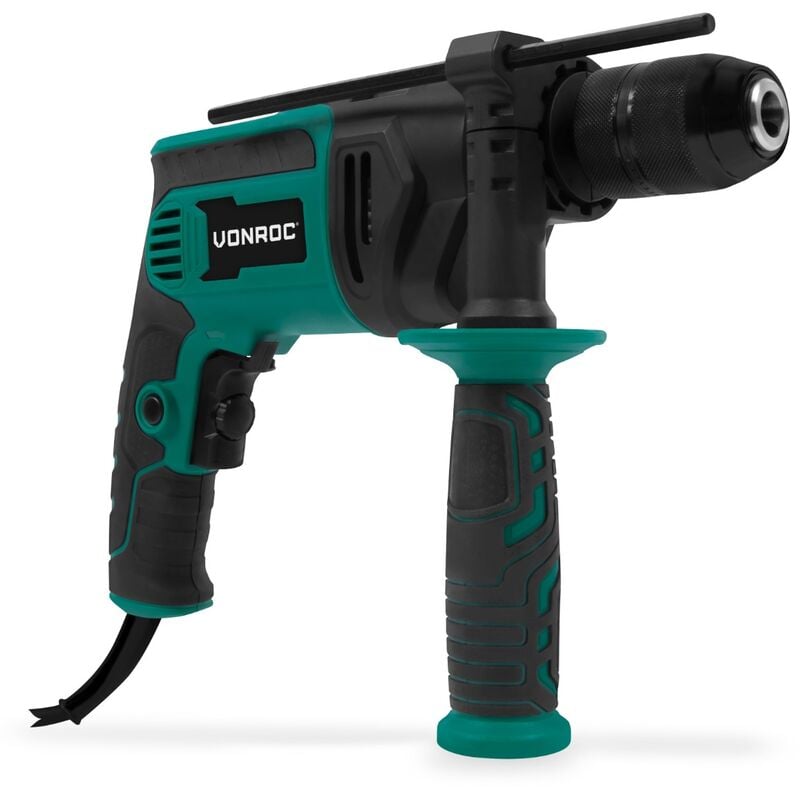 Pro Perceuse à percussion 850W Avec butée de profondeur et poignée latérale - Vonroc