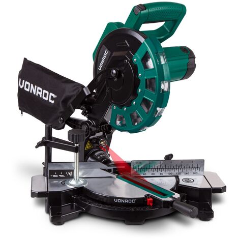 VONROC Radial Mitre saw 1700W - Ø216mm - 40 toothed saw blade - with laser
