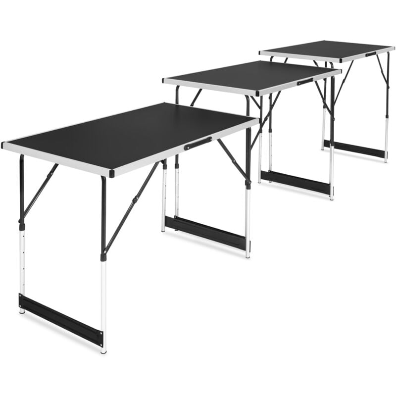 Vonroc - Table multifonctionnelle - 100 x 60 cm - set de 3 pièces