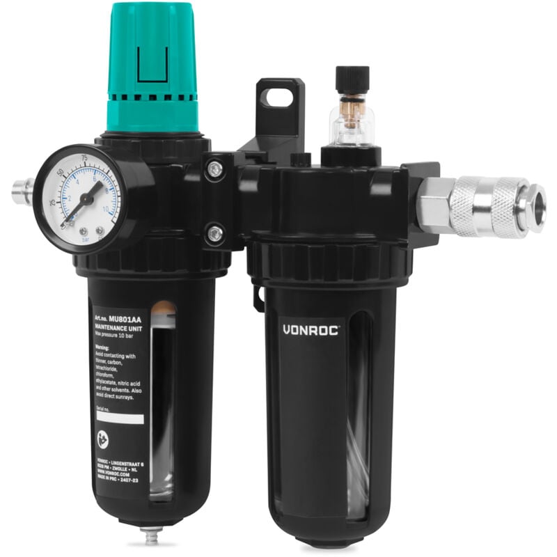 Vonroc - Unité de maintenance pneumatique Déshumidificateur d'air comprimé, régulateur de pression, atomiseur d'huile