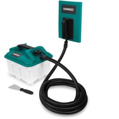 VONROC Vaporizador para papel pintado - 2300W - 4.5L - 4m de manguera - Incluye rascador de pared - Incluye dos placas de vaporización