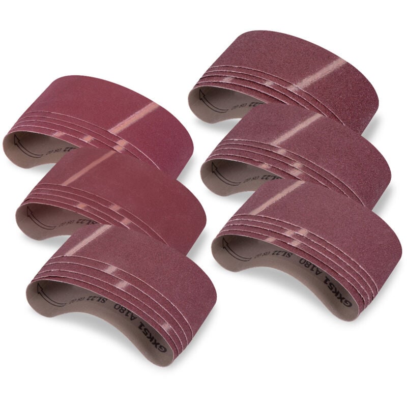 Vonroc - Bandes abrasives Bandes abrasives - 75x457mm - 30 pièces - Convient à BS501AC