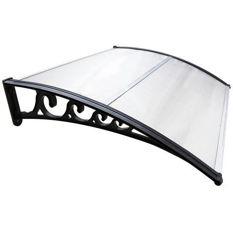 Vordach Haustür Terrasse Überdachung Pultvordach Alu Grün 300x80cm V2Aox 