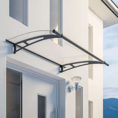 Vordach Haustürdach Stahl Acrylglas klar 1500x950 Überdachung Türdach
