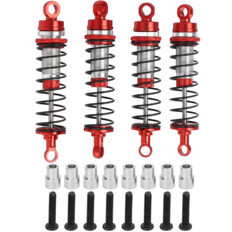 Vorder- und Hinterachs-Stoßdämpfer aus Aluminiumlegierung für Traxxas Latrax Teton 1/18 RC-Car, rot