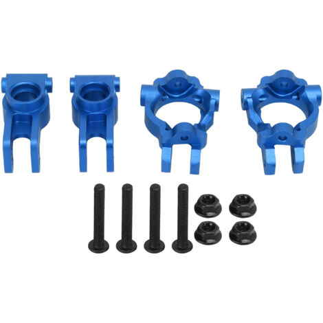 Vorderachs-Lenkhebel aus Metall mit Hinterradnaben für Losi Lasernut U4 1/10 RC - Blau