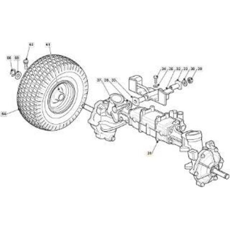 VORDERACHSE MONTAGE 4WD KK KXH7N TC HE ORIGINAL STIGA - 118400974/0