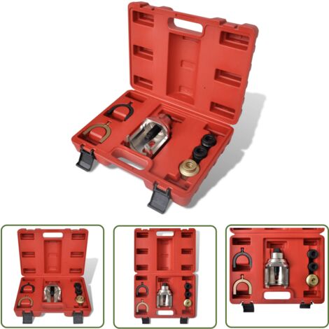 Vordere, obere Kugelgelenke Abzieher-/Einbau-Set 6 Stück - VW T4 Reparatur - Traggelenke Ausbau - Kugellager Wechsel - Autowerkzeug Satz - Stahlwerkzeug