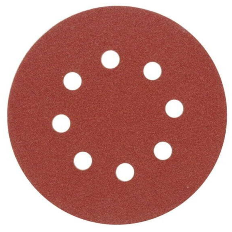 Dischi abrasivi 125mm, p60, con 8 fori, set da 5 pezzi 08576 Vorel