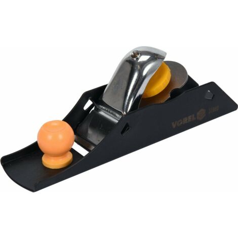VOREL 25886, Rabot à main de, 200 mm, acier, pour lisser et dresser le bois, design ergonomique, 1 pièc.