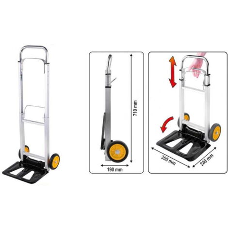 VOREL 78661 carrello de carico Alluminio, Acciaio