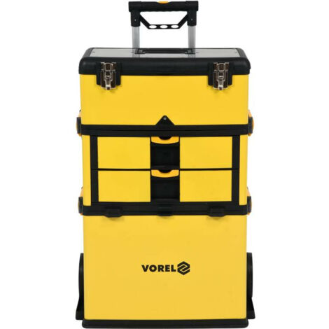 Vorel 78738, carro para herramientas de 570 mm x 370 mm x 845 mm, diseño robusto y funcional, ideal para talleres y espacios de trabajo, 1 pieza.