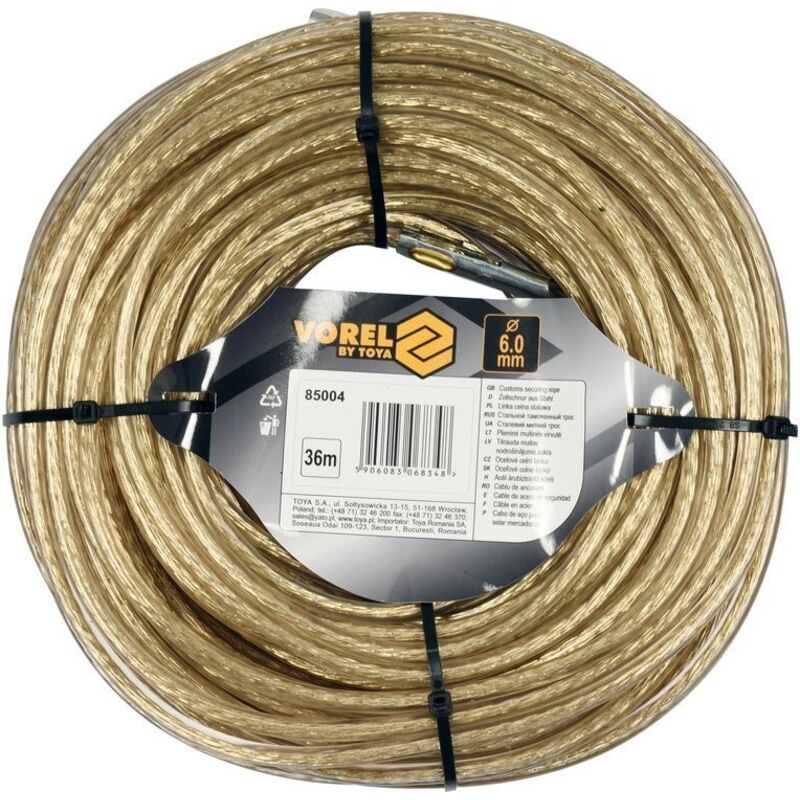 Image of Bricoline - Zollstahlkabel 6mm 36m 85004 vorel