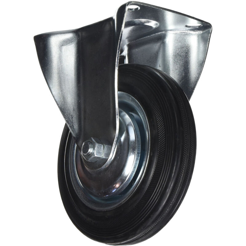 Toya - vorel 87305 fixe avec roue 160 mm en caoutchouc noir