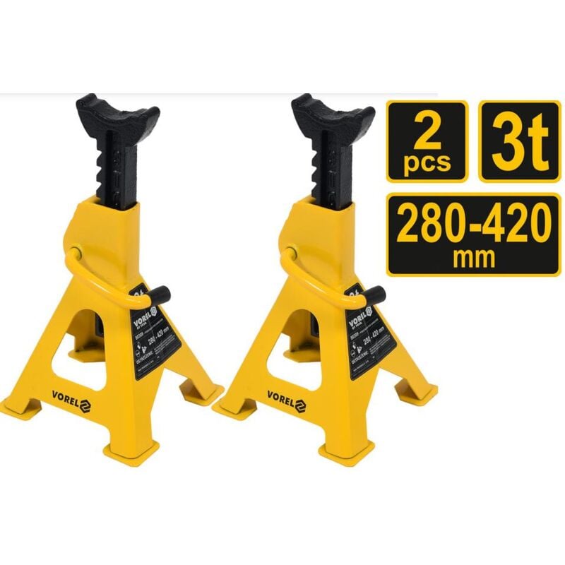 80308, cric et béquille hydrauliques pour véhicules, poids 2,3 kg, 2 pièces par paquet, idéal pour l'entretien et la réparation of des véhicules