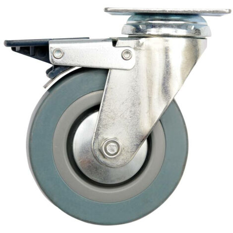 VOREL-LENKRAD MIT GRAUER GUMMIBREMSE 75 mm
