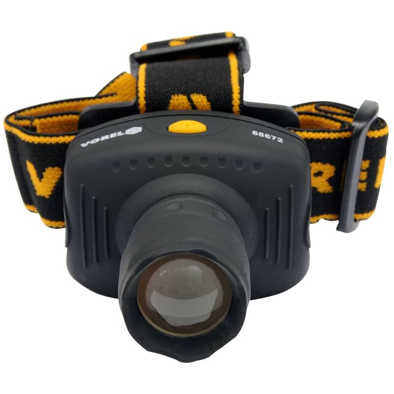 

Linterna frontal de cabeza LED 1W - Negro - Vorel