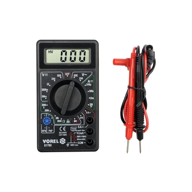 Vorel - 81780 universel multimètre numérique yato