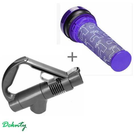 Vorfilter für Dyson DC37, DC28C, DC53 Staubsauger (Teilenummer 92341301) und passender Griff (Ersatzteilnummer 917276-01) für Dyson DC37, DC39C und DC53