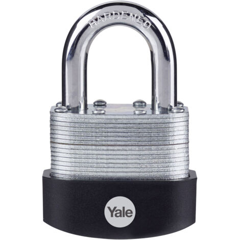 Vorhängeschloss aus laminiertem Stahl YALE - 50 mm - 3 Schlüssel - 24313000