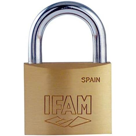 Vorhängeschloss k25. Messing. 25mm. mit 2 Schlüsseln. normaler Bogen. ifam