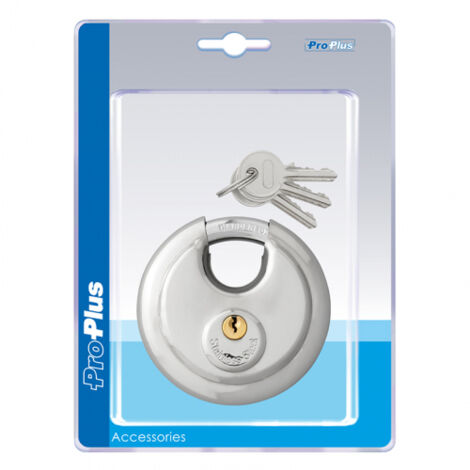 Vorhängeschloss proplus discus gehärteter Stahl 90 mm 2 Schlüssel