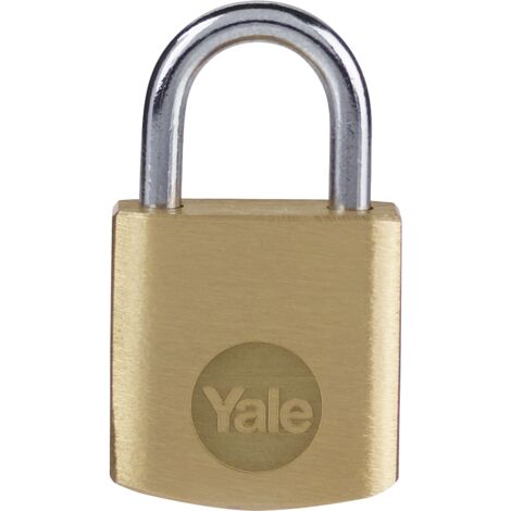 Vorhängeschloss YALE Messing - 4er-Set - 20 mm weit öffnend - 3 Schlüssel - 24238000
