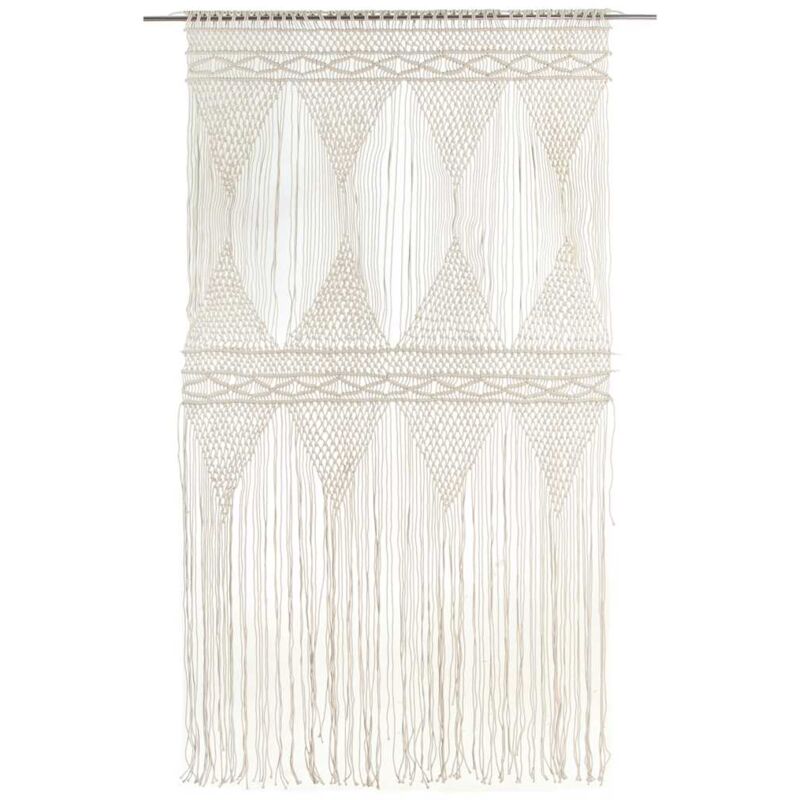 Makramee Vorhang 140x240 Cm Baumwolle Vidaxl