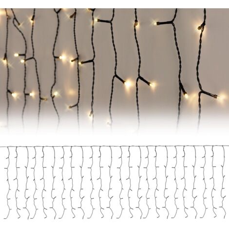 Vorhang 189 Leds Flash Warm Weiß 2x0,7m