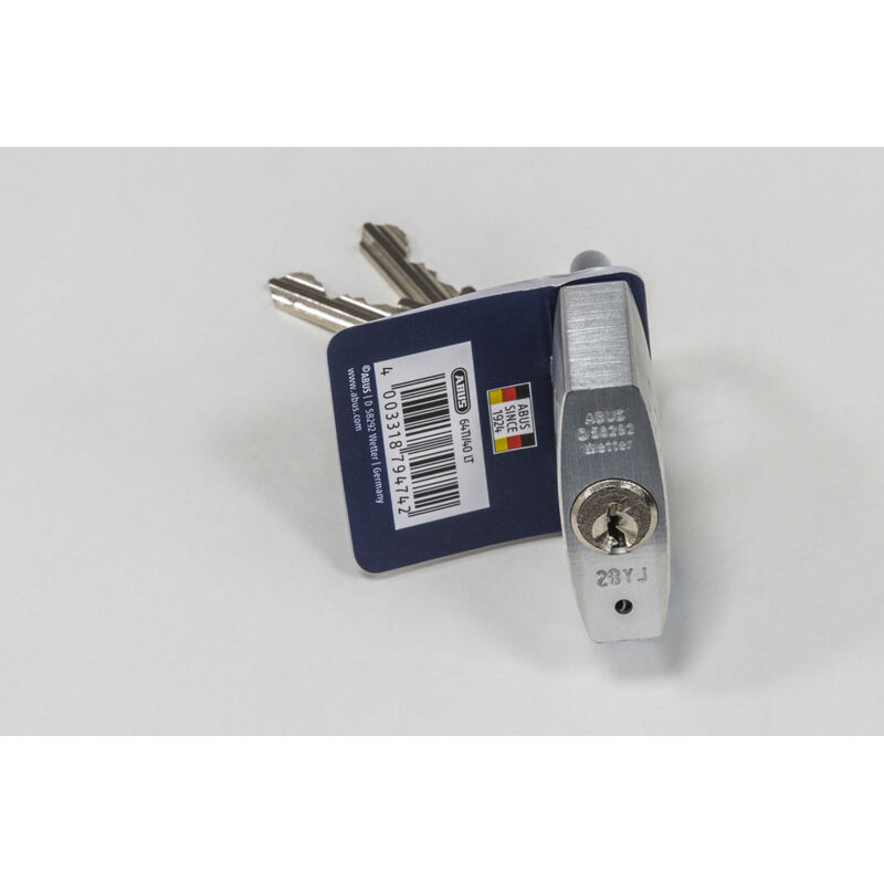 Zylindervorhangschloss 64ti/50hb80 Schlosskörper-b.50mm Titalium Verschschl.abus