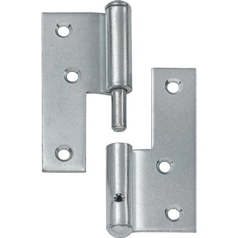VORMANN 000861081Z Türaufschraubband  Stahl rechts 80x72 mm DIN rechts blau verz