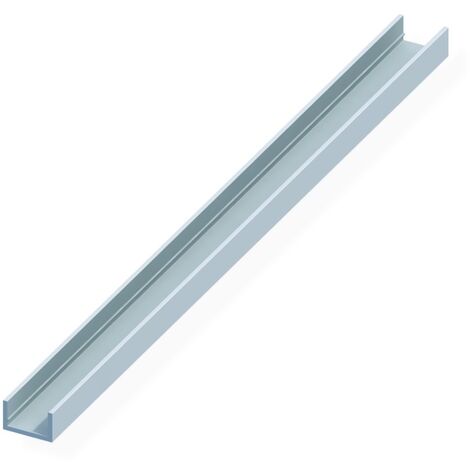 Vormann Alu U-Profil 10x11,5x1,5 silber elox. 1000 mm lang