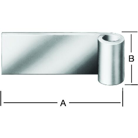 Vormann Anschweißband 100X45 ungeb.Eis.