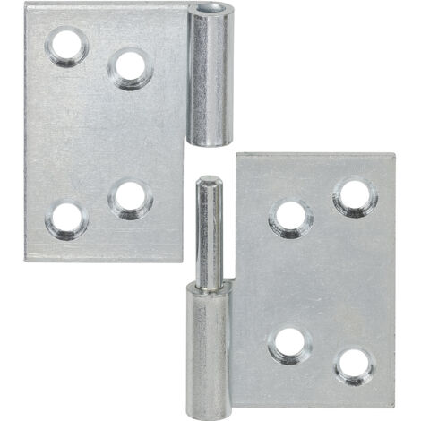 Vormann Aushebescharniere verzinkt 60 x 80 mm links Scharniere